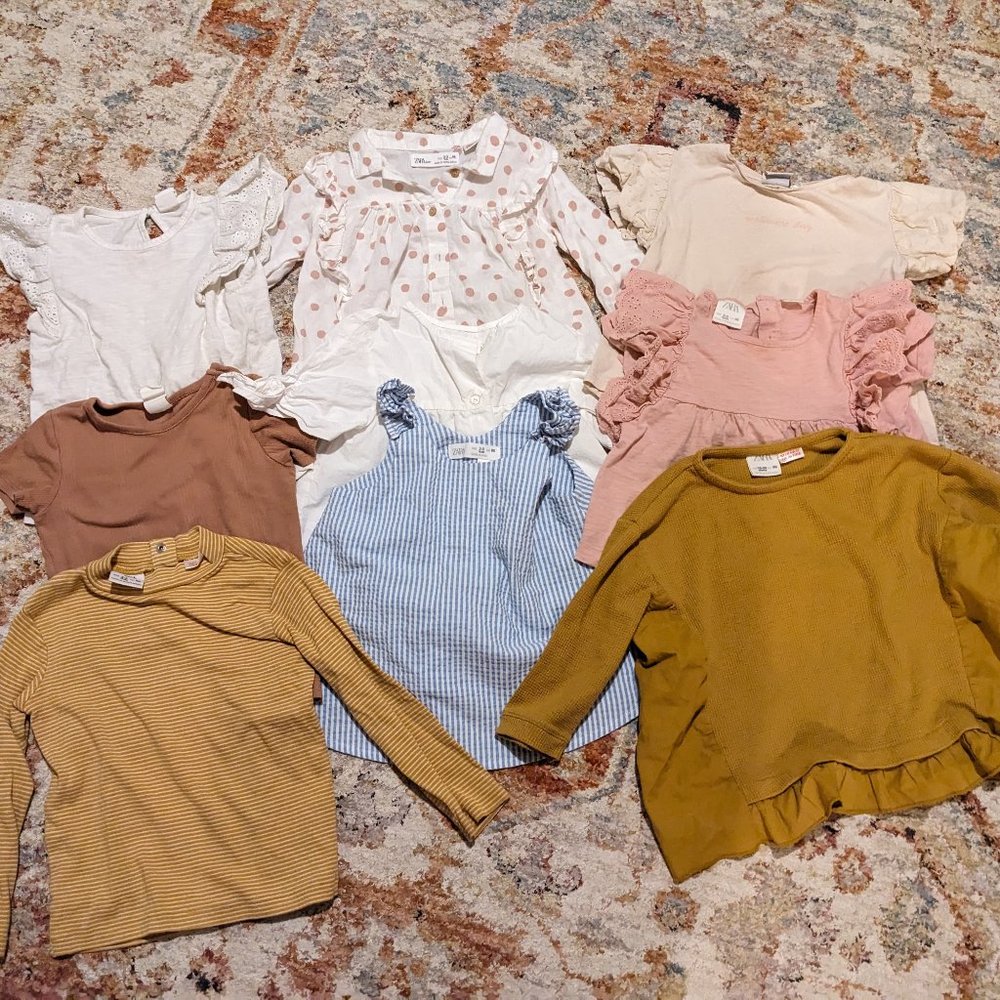 2T Zara Toddler Girl 13 Item Clothing Bundle